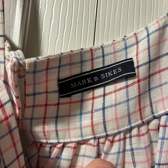 Plaid Maxi Dress in Pink and White - Picture 3 of 5